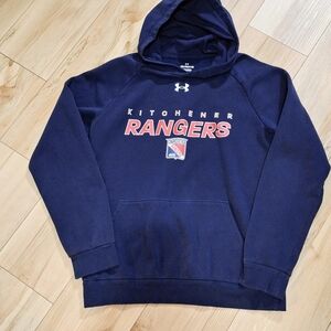 Under Armour Kitchener Rangers Navy Hoodie Youth Boys XL